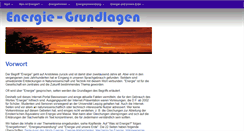 Desktop Screenshot of energie-grundlagen.de